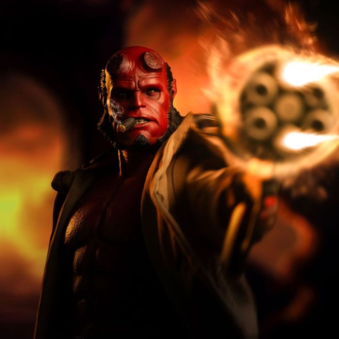 Hellboy Deluxe Art Scale Statue 1/4 Hellboy cm