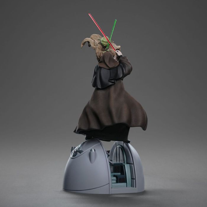 Star Wars Deluxe Art Scale Statue 1/10 Yoda vs Emperor Palpatine (CCXP Exclusive 2024) 31 cm