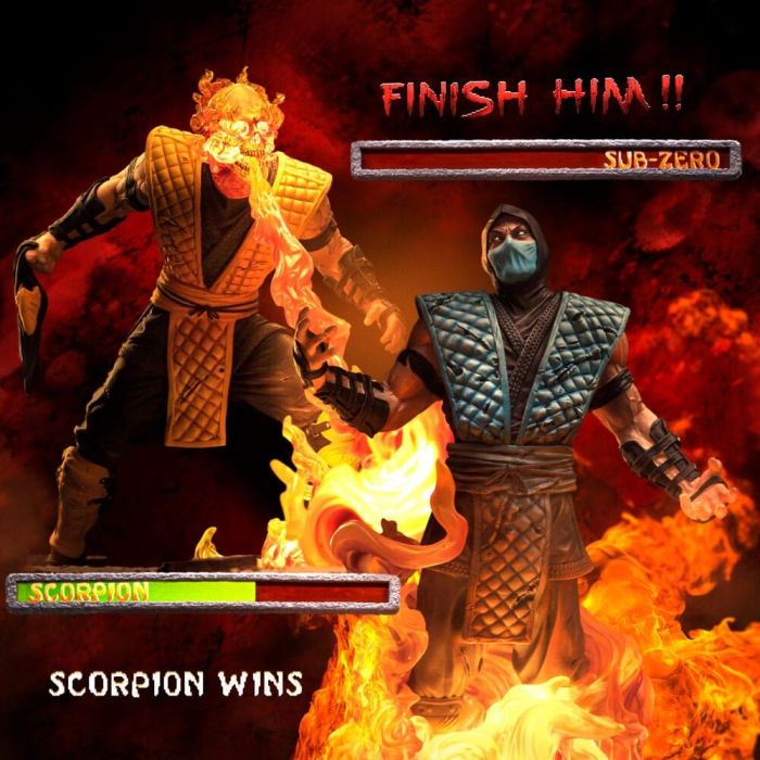 Mortal Kombat Deluxe Art Scale Statue 1/10 Scorpion Fatality 27 cm   