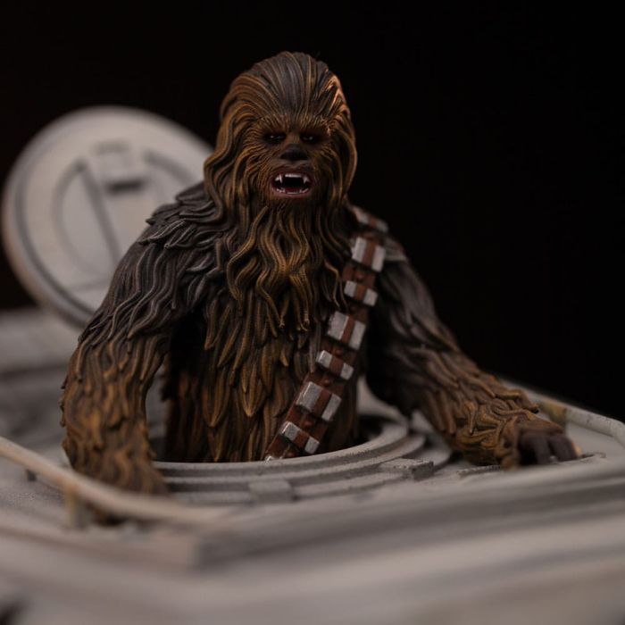 Star Wars Demi Art Scale Statue 1/20 AT-ST and Chewbacca 53 cm  