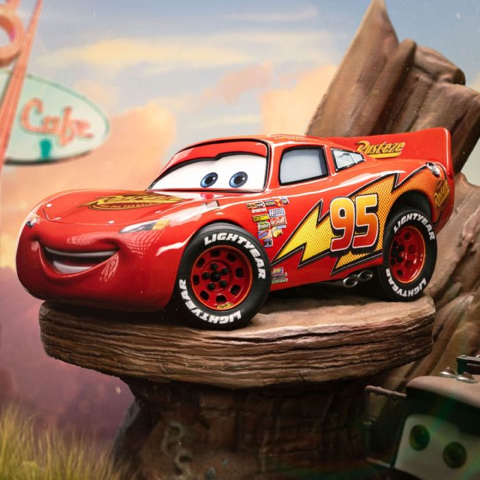Cars Deluxe Art Scale Statue 1/10 Lightning Mcqueen & Tow Mater 31 cm   