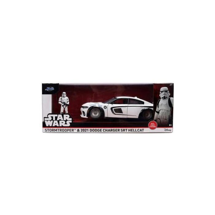 Star Wars Diecast Model 1:24 Stormtrooper Dodge Charger SRT Hellcat