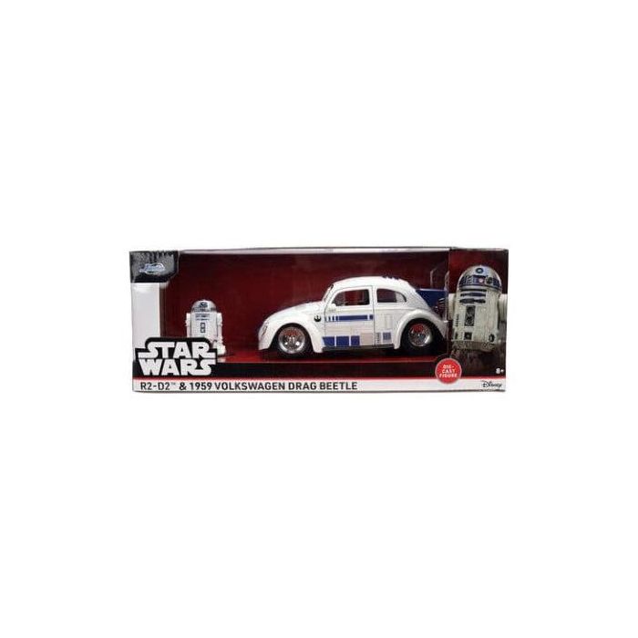 Star Wars Diecast Model 1:24 R2-D2 1959 VW Drag Beetle