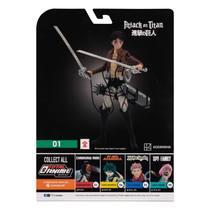 Attack on Titan Total Anime Action Figure Eren Jaeger 17 cm   
