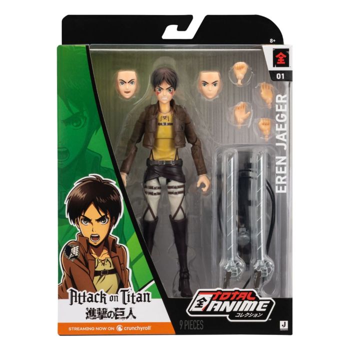 Attack on Titan Total Anime Action Figure Eren Jaeger 17 cm   