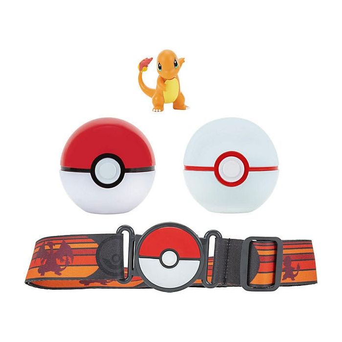 Pokémon Clip'n'Go Poké Ball Belt Set Poké Ball, Luxury Ball & Charmander 