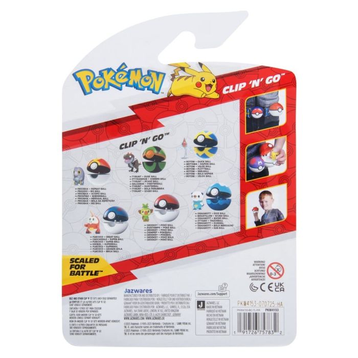 Pokémon Clip 'n' Go Action Figure Wave 21 Frigibax & Repeat Ball