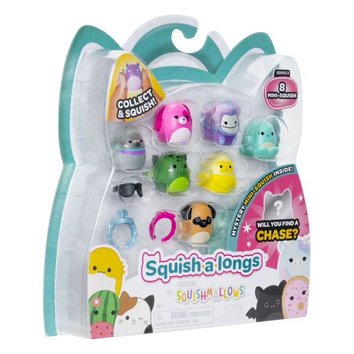 Squishmallows Squish-a-longs minifigures Set of 8 Series 2 Style 1 2,5 cm 