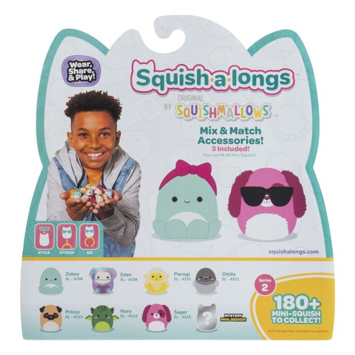 Squishmallows Squish-a-longs minifigures Set of 8 Series 2 Style 1 2,5 cm 