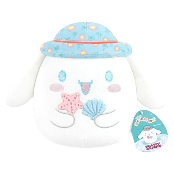 Sanrio Squishmallow Plush Figure Hello Kitty and Friends Seize the Moment Cinnamoroll Hat 20 cm