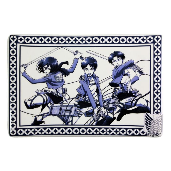 Attack on Titan Ceramic Sushi Set with Chopsticks 