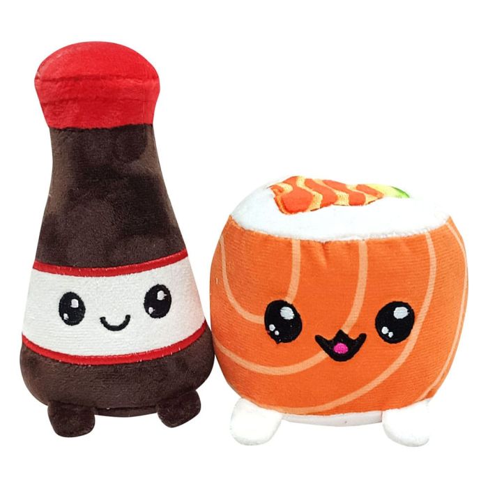 Yummis Together Plush Figures 2 Pack Uramaki & Soya in Take Away Bag 21 cm       