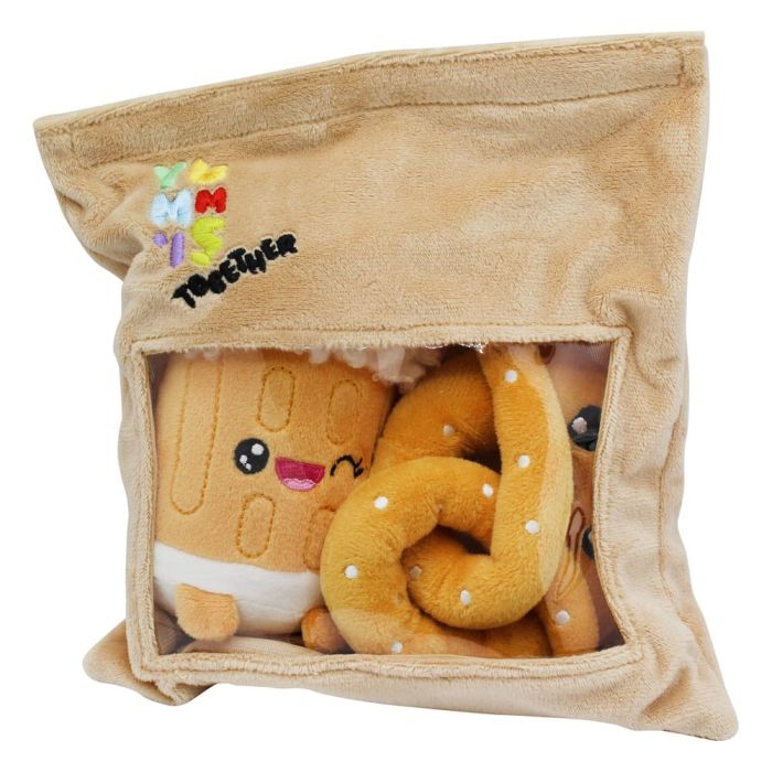 Yummis Together Plush Figures 2 Pack Pretzel & Beer in Take Away Bag 21 cm       