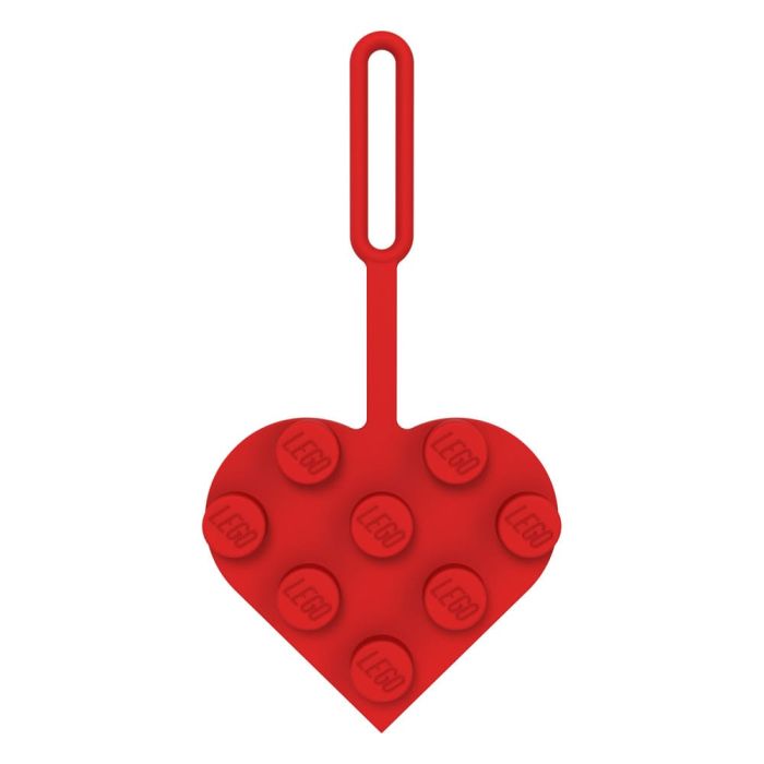LEGO Minifigures Luggage tag Heart Red 10 cm  