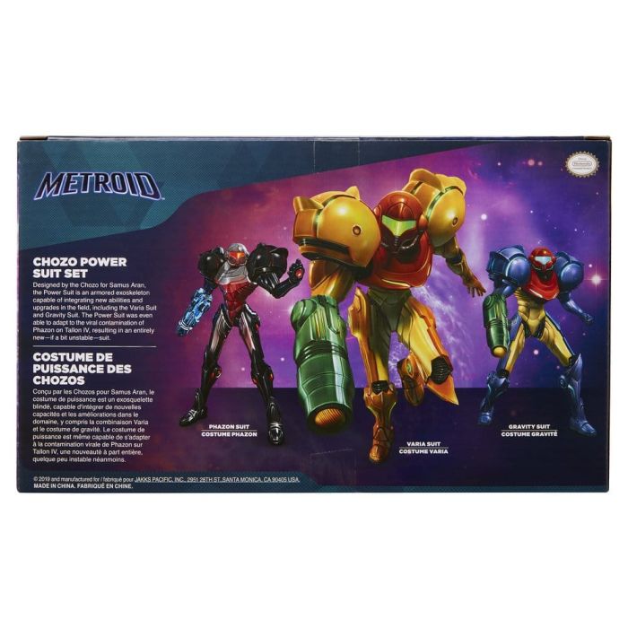 World of Nintendo Metroid Mini Figure 3-Pack Chozo Power Suits 6 cm