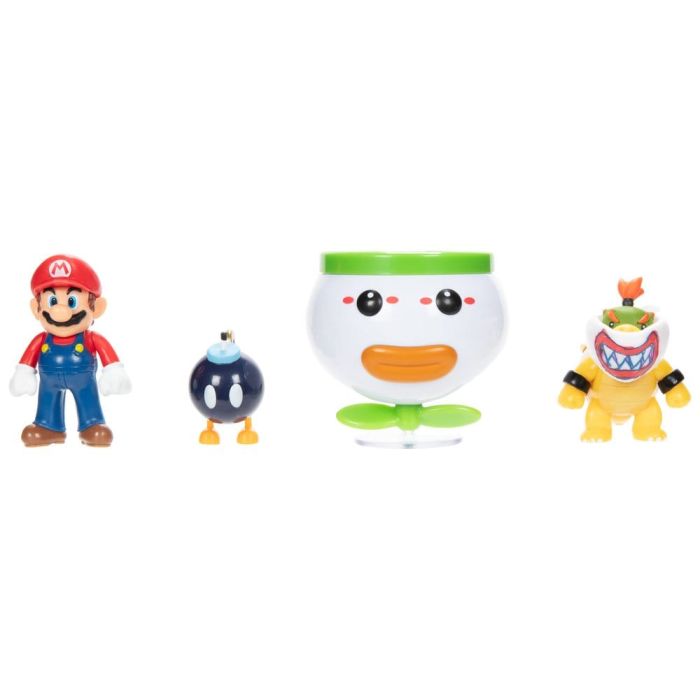 World of Nintendo Mini Figure 2-Pack Mario and Bowser Jr. Clown Car 6 cm