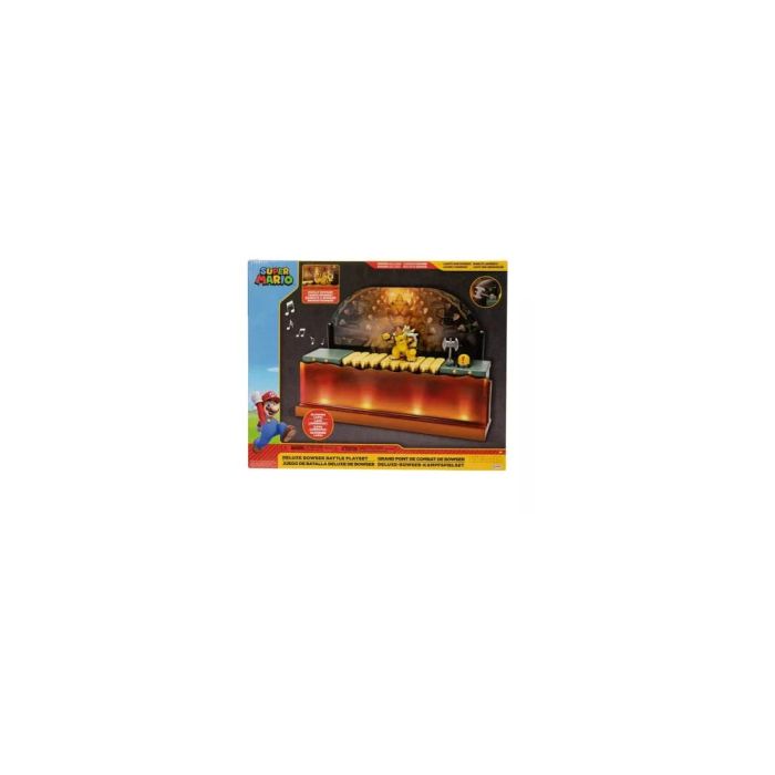 World of Nintendo Super Mario Playset Bowser Battle Deluxe 