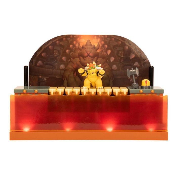 World of Nintendo Super Mario Playset Bowser Battle Deluxe 