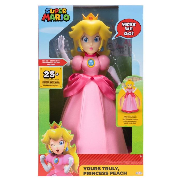 Super Mario Talking Action Figure Yours Truly Princess Peach 36 cm