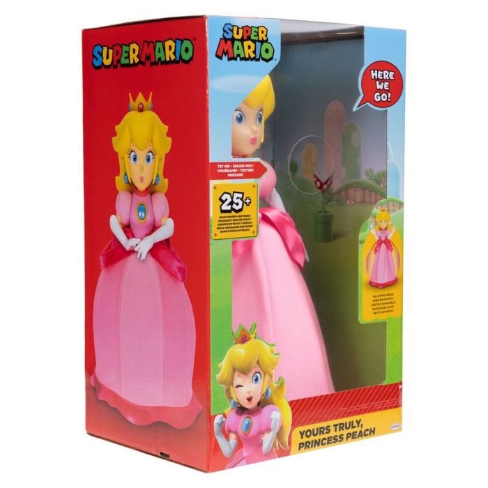 Super Mario Talking Action Figure Yours Truly Princess Peach 36 cm