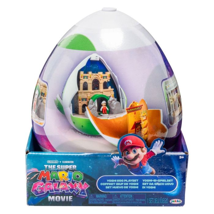 The Super Mario Galaxy Movie Playset with 2 Mini Figures Yoshi Egg