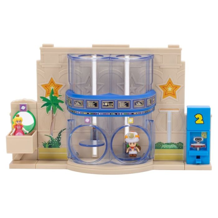 The Super Mario Galaxy Movie Diorama with 2 Mini Figures Gateway Galaxy