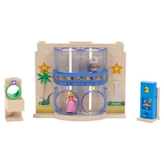 The Super Mario Galaxy Movie Diorama with 2 Mini Figures Gateway Galaxy