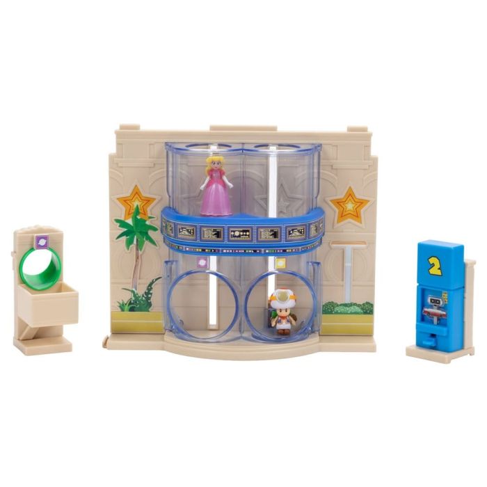 The Super Mario Galaxy Movie Diorama with 2 Mini Figures Gateway Galaxy