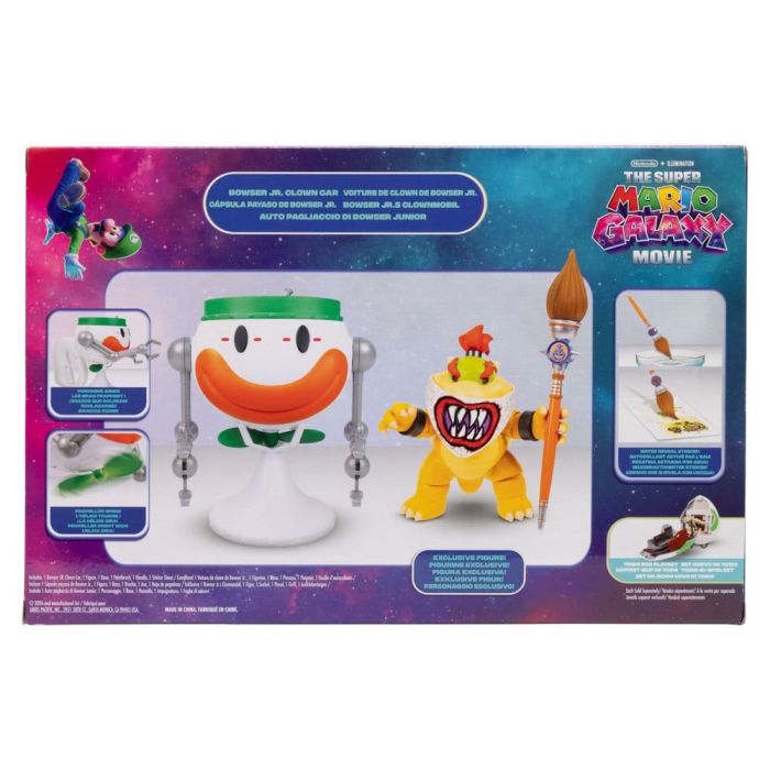The Super Mario Galaxy Movie Action Figure Bowser Jr. with Clown Car 13 cm