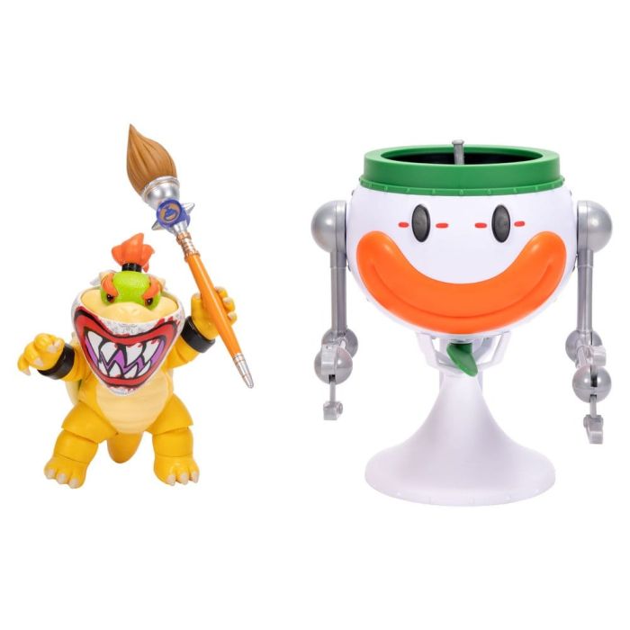 The Super Mario Galaxy Movie Action Figure Bowser Jr. with Clown Car 13 cm