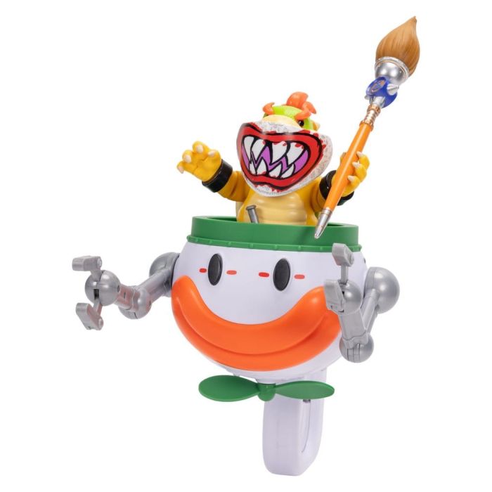 The Super Mario Galaxy Movie Action Figure Bowser Jr. with Clown Car 13 cm