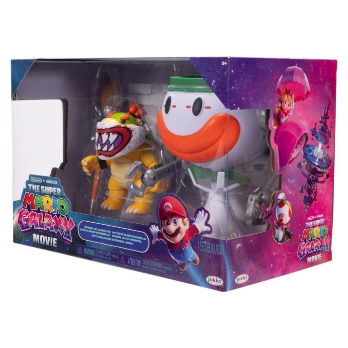 The Super Mario Galaxy Movie Action Figure Bowser Jr. with Clown Car 13 cm