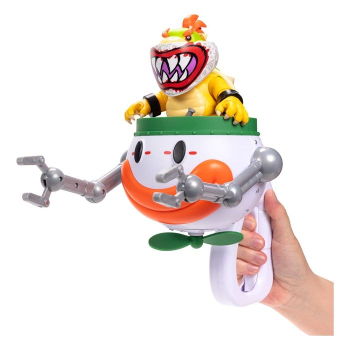 The Super Mario Galaxy Movie Action Figure Bowser Jr. with Clown Car 13 cm