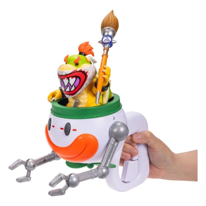 The Super Mario Galaxy Movie Action Figure Bowser Jr. with Clown Car 13 cm