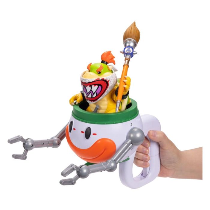 The Super Mario Galaxy Movie Action Figure Bowser Jr. with Clown Car 13 cm