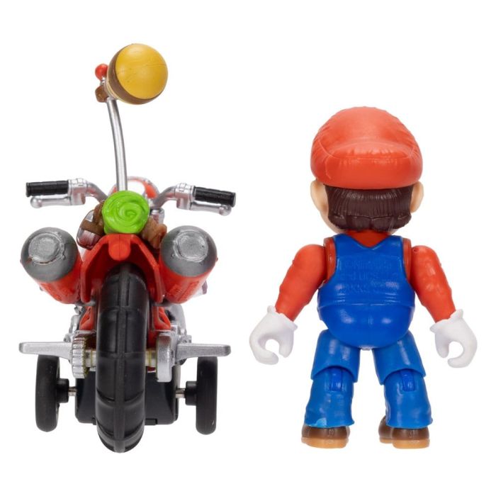 The Super Mario Galaxy Movie Action Figure with Pull Back Motorcycle Mario 6 cm