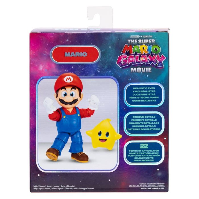 The Super Mario Galaxy Movie Action Figure Mario 13 cm