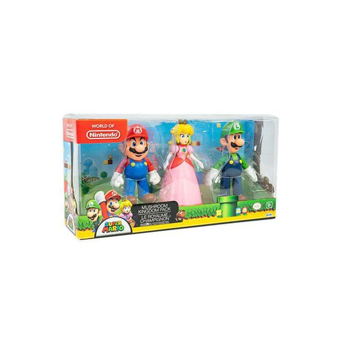 World of Nintendo Action Figure 3-Pack Mushroom Kingdom 10 cm