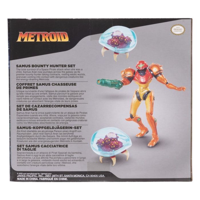 World of Nintendo Metroid Mini Figure 3-Pack Samus Bounty Hunter 6 cm 