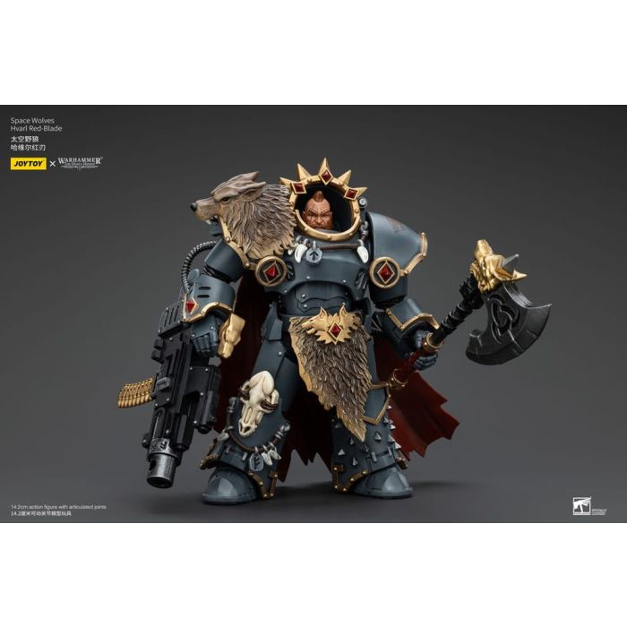 Warhammer The Horus Heresy Action Figure 1/18 Space Wolves Hvarl Red-Blade 14 cm