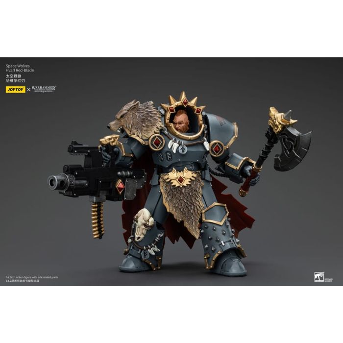 Warhammer The Horus Heresy Action Figure 1/18 Space Wolves Hvarl Red-Blade 14 cm