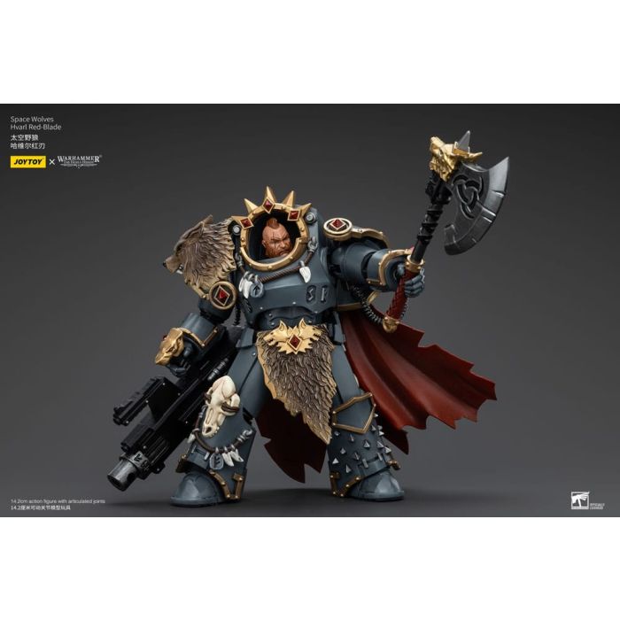 Warhammer The Horus Heresy Action Figure 1/18 Space Wolves Hvarl Red-Blade 14 cm