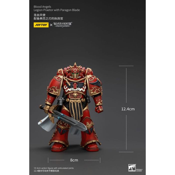 Warhammer The Horus Heresy Action Figure 1/18 Blood Angels Legion Praetor with Paragon Blade 13 cm