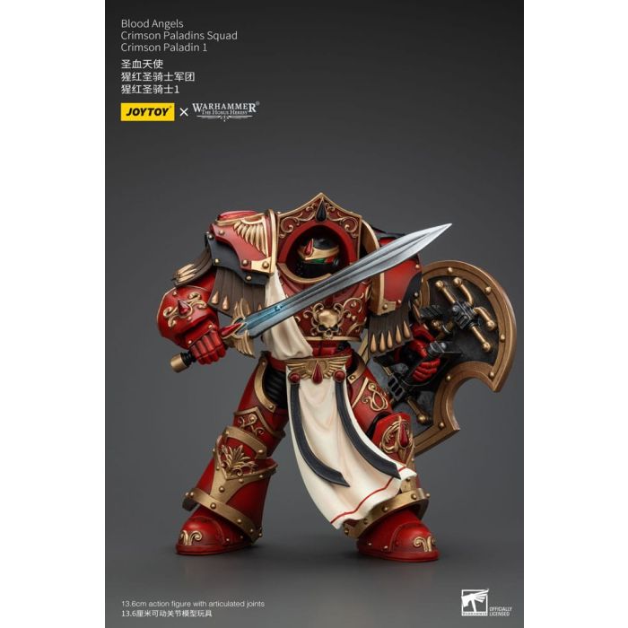 Warhammer The Horus Heresy Action Figure 1/18 Blood Angels Crimson Paladins Squad Crimson Paladin 1 14 cm   