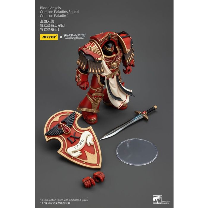 Warhammer The Horus Heresy Action Figure 1/18 Blood Angels Crimson Paladins Squad Crimson Paladin 1 14 cm   