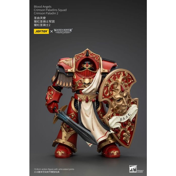Warhammer The Horus Heresy Action Figure 1/18 Blood Angels Crimson Paladins Squad Crimson Paladin 2 14 cm   