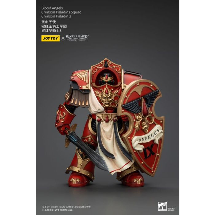 Warhammer The Horus Heresy Action Figure 1/18 Blood Angels Crimson Paladins Squad Crimson Paladin 3 14 cm   