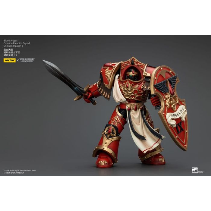 Warhammer The Horus Heresy Action Figure 1/18 Blood Angels Crimson Paladins Squad Crimson Paladin 3 14 cm   