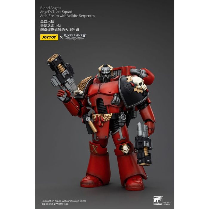 Warhammer The Horus Heresy Action Figure 1/18 Blood Angels Angel's Tears Squad Arch-Erelim with Volkite Serpentas 12 cm       