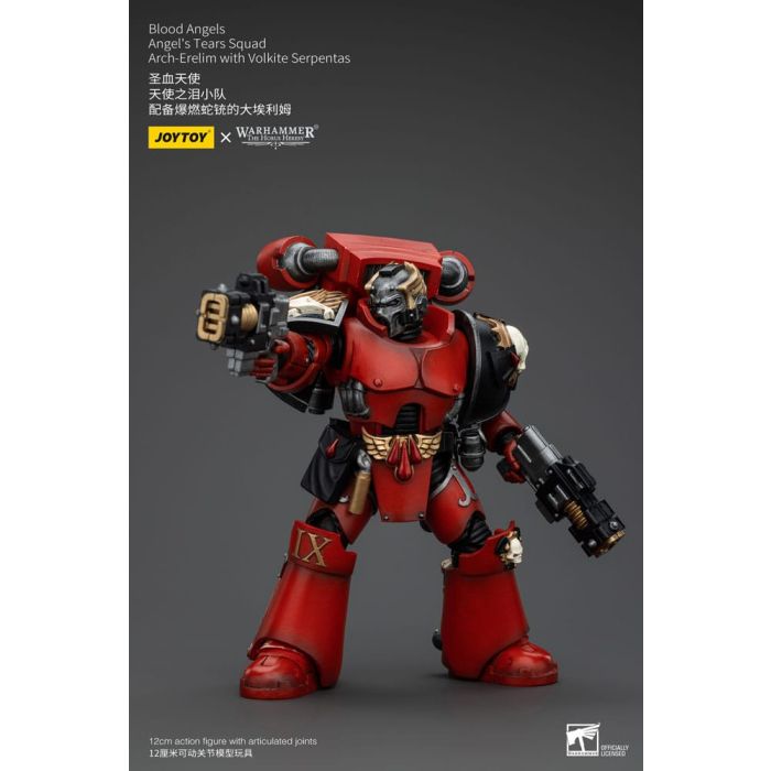 Warhammer The Horus Heresy Action Figure 1/18 Blood Angels Angel's Tears Squad Arch-Erelim with Volkite Serpentas 12 cm       
